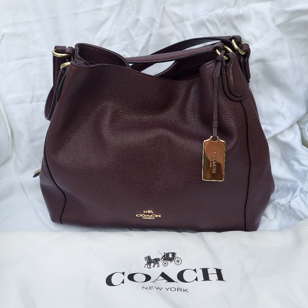 Coach Brown Leather Hobo Shoulder Bag